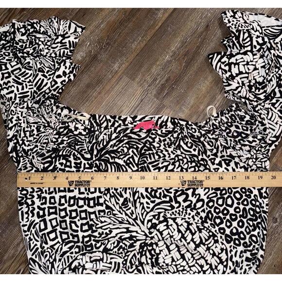 Lilly Pulitzer Preppy Designer Classic Lula Ruffle Romper Small - Picture 7 of 12